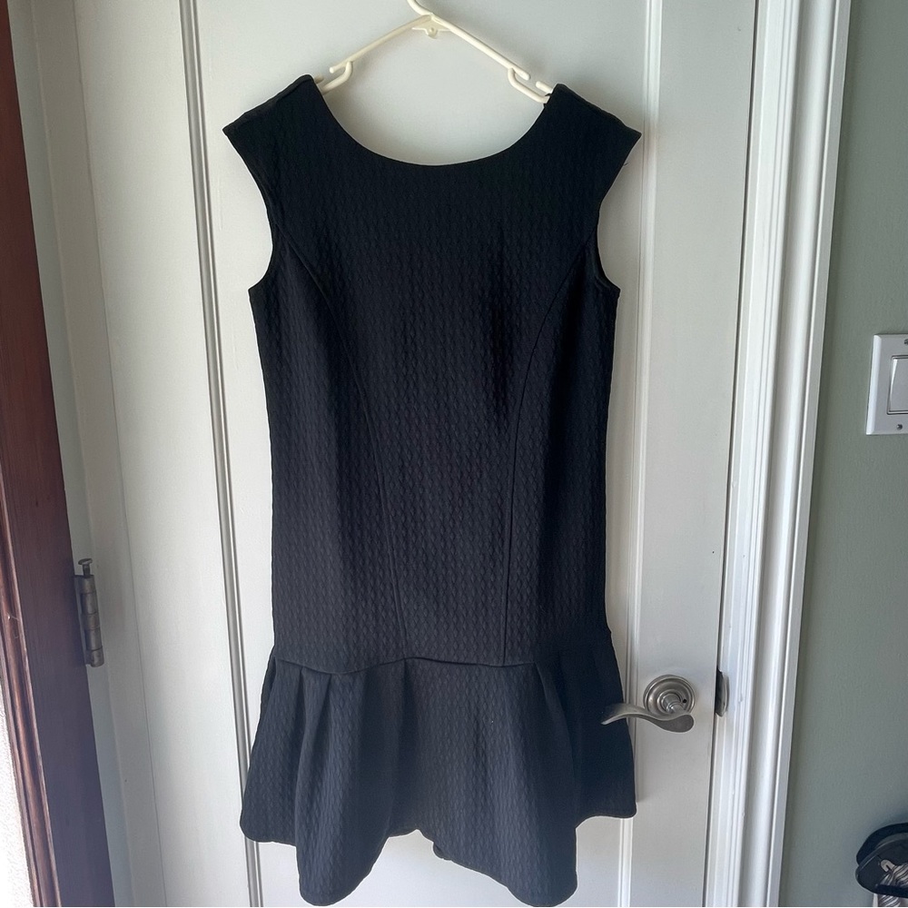Closet Black Quilt Print Dress